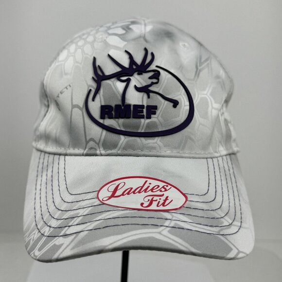 RMEF Kryptek Yeti Ladies Fit Camouflage Cap Gray Rocky Mountain Elk Hunting OSFM - Picture 9 of 9